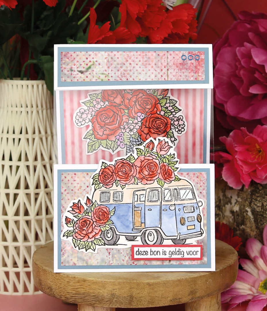 Clear Stamps - Yvonne Creations - Rose Decorations - Suitcase