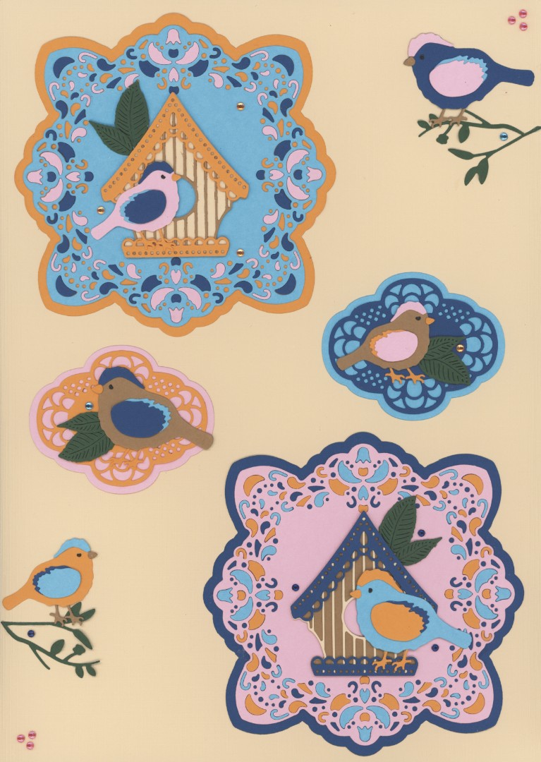Dies - Berries Beauties - Happy Blue Birds - Happy Birds