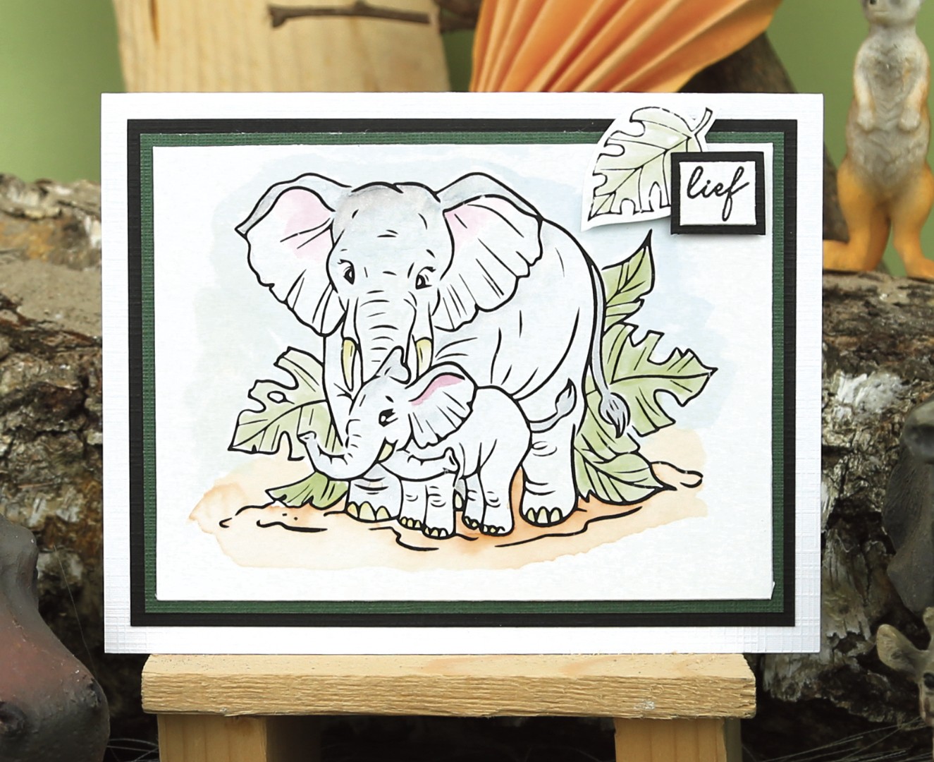 Clear Stamps - Yvonne Creations - Young and Wild - Elephant