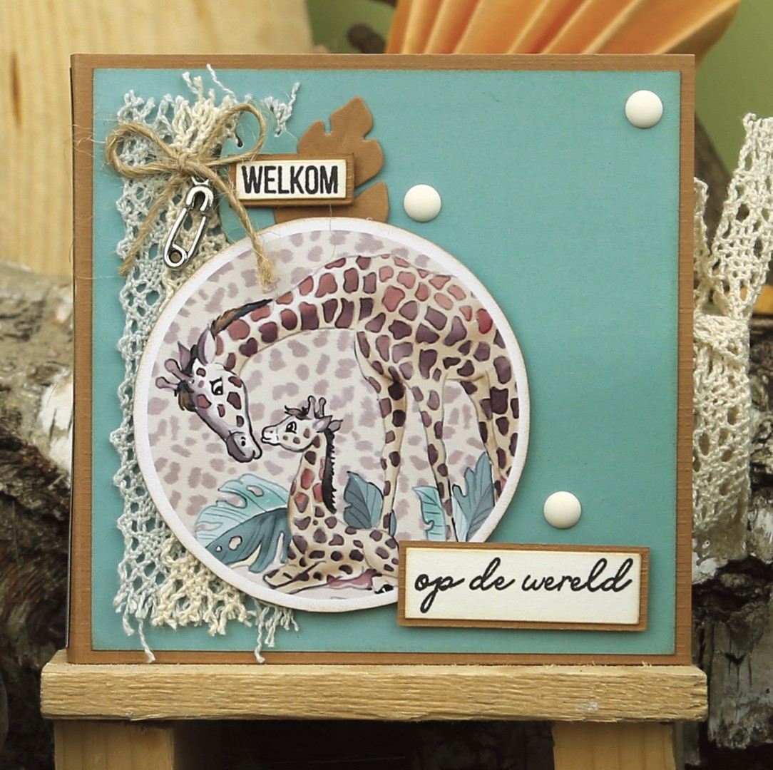 3D Cutting Sheets - Yvonne Creations - Young and Wild - Giraffe