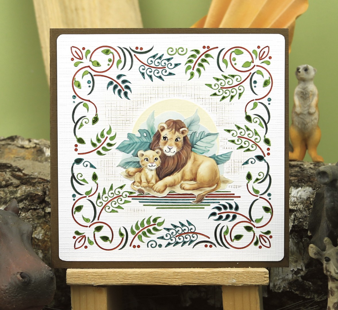 3D Push Out - Yvonne Creations - Young and Wild - Tiger