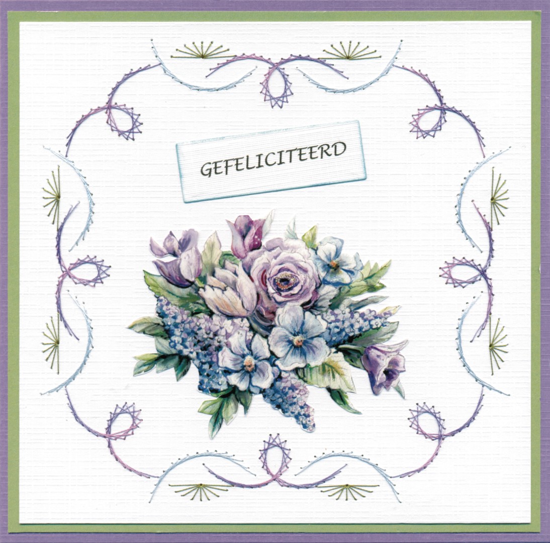 3D Push Out - Yvonne Creations - Blooming Blue - Larkspur