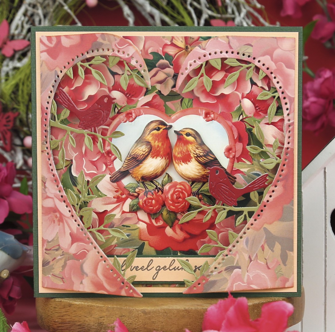 3D Cutting Sheets - Berries Beauties - Romantic Birds - Romantic Robin