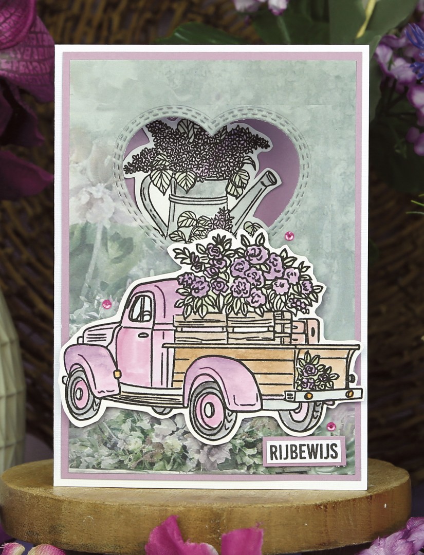 Clear Stamps - Berries Beauties - Lovely Lilacs - Pick-up Truck