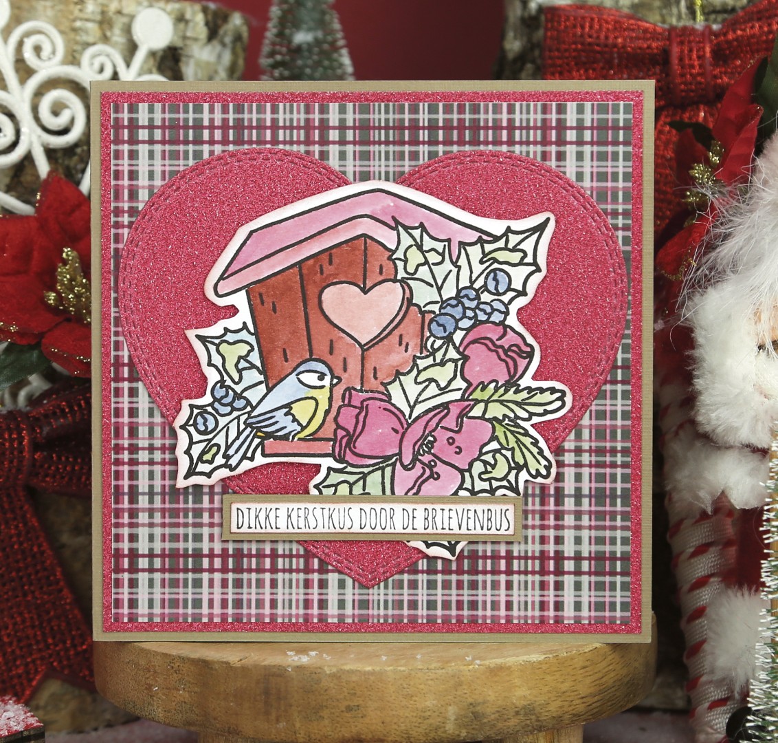 Clear Stamps - Precious Marieke - Ruby Christmas - Ruby Birdhouse