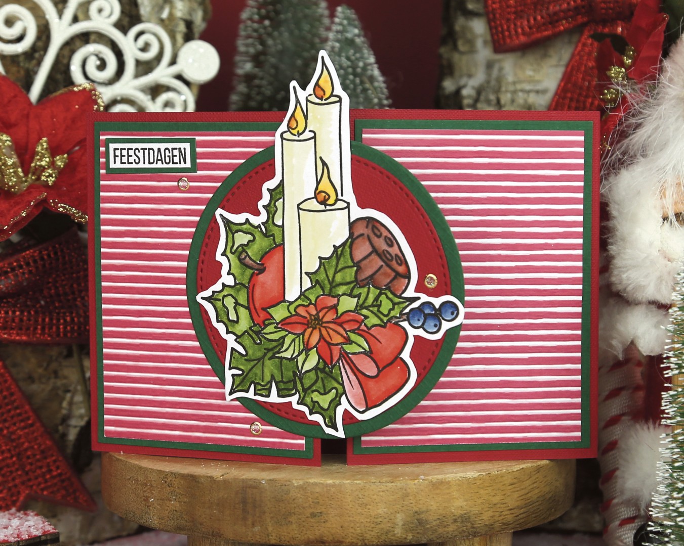 Clear Stamps - Precious Marieke - Ruby Christmas - Ruby Candles