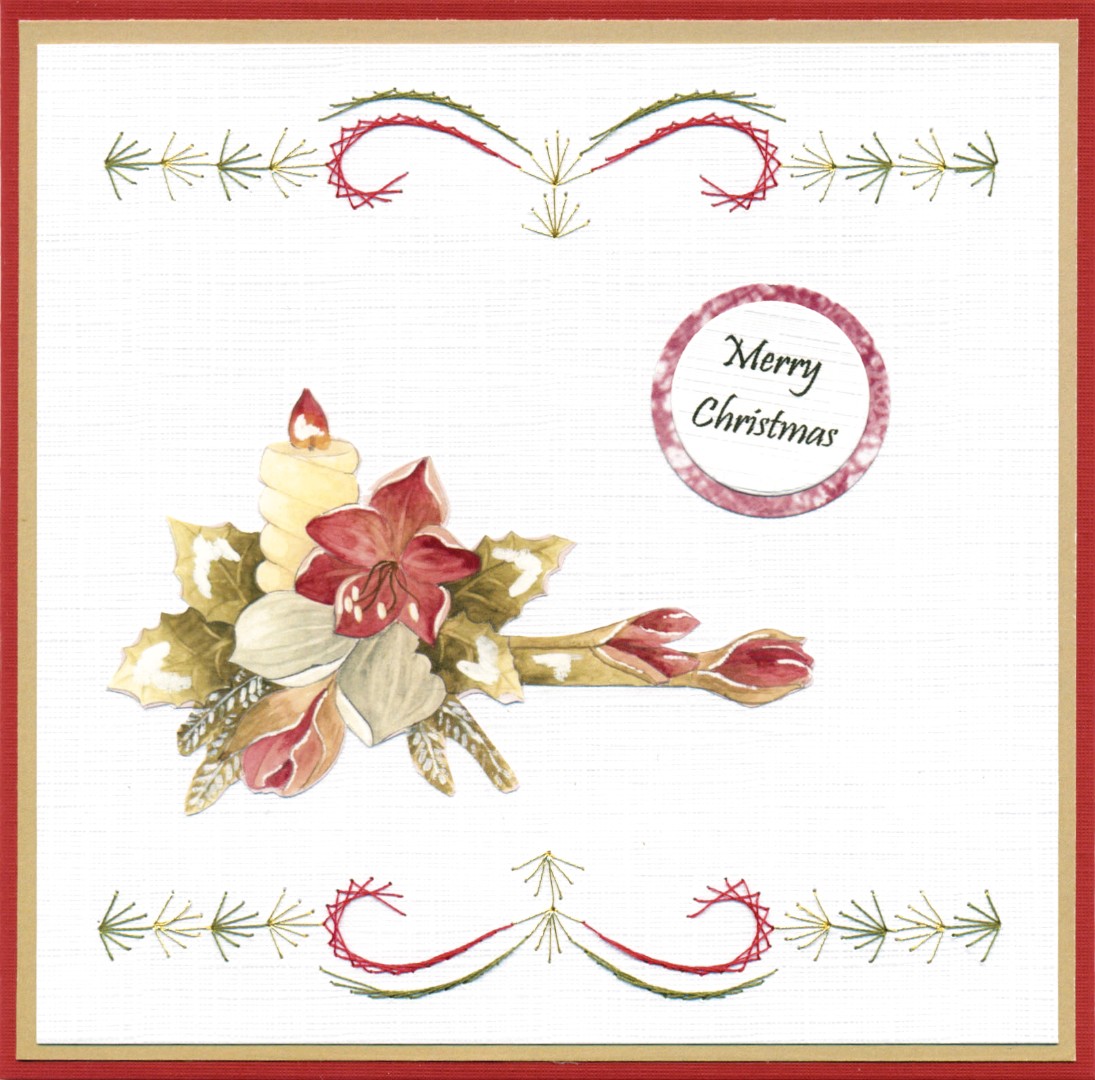 3D Cutting Sheets - Precious Marieke - Ruby Christmas - Ruby Amaryllis