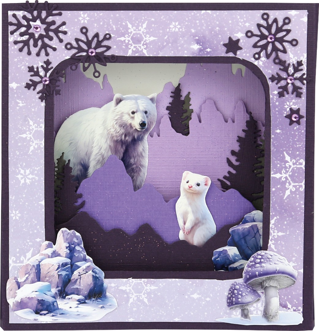 3D Cutting Sheets - Berries Beauties - Mystic Winter - Mystic Polar Bears