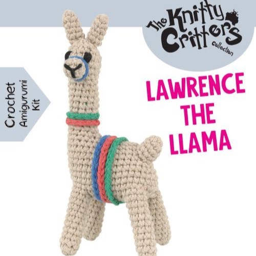 Crochet Kit - Pouch Pals - Lawrence The Lama Crochet Kit - Pouch Pals - Lawrence The Lama