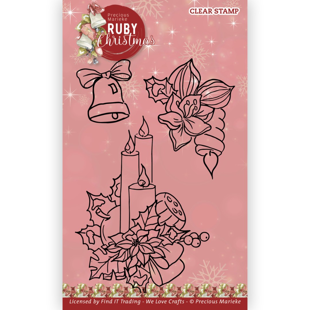 Clear Stamps - Precious Marieke - Ruby Christmas - Ruby Candles Clear Stamps - Precious Marieke - Ruby Christmas - Ruby Candles