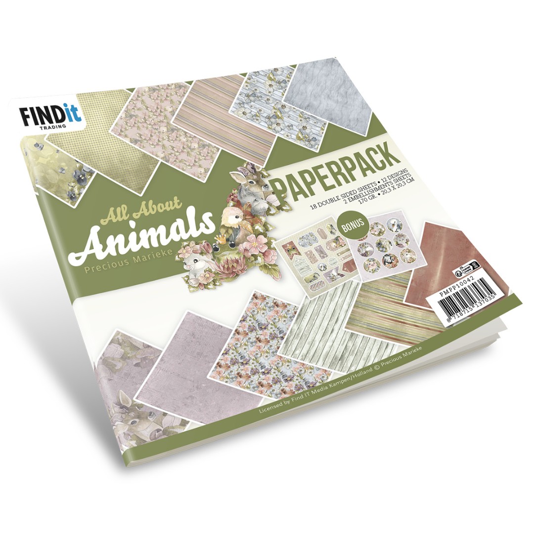 Paperpack - Precious Marieke - All About Animals - Design Paperpack - Precious Marieke - All About Animals - Design