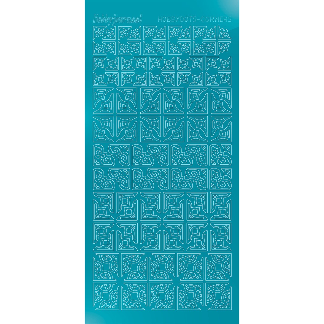 Hobbydots Corners - Mirror Azure Blue Hobbydots Corners - Mirror Azure Blue
