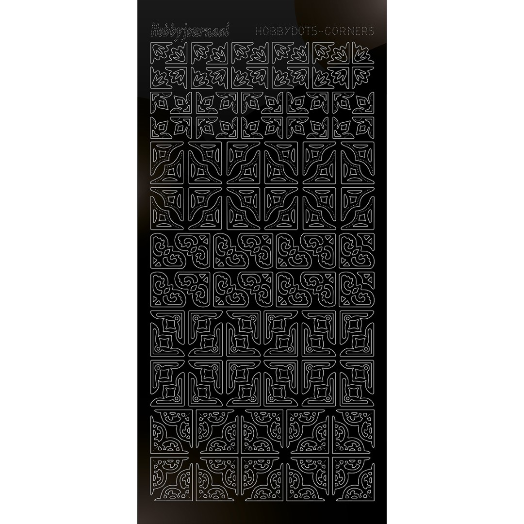 Hobbydots Corners - Adhesive Black Hobbydots Corners - Adhesive Black