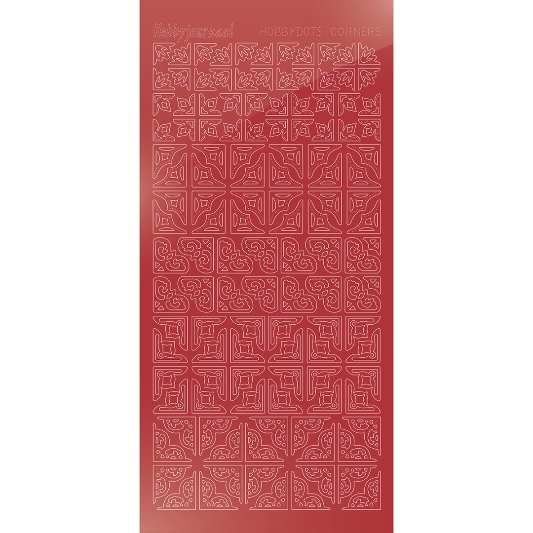 Hobbydots Corners - Mirror Christmas Red Hobbydots Corners - Mirror Christmas Red