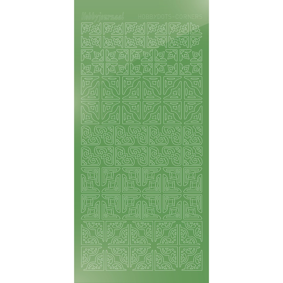 Hobbydots Corners - Mirror Lime Hobbydots Corners - Mirror Lime