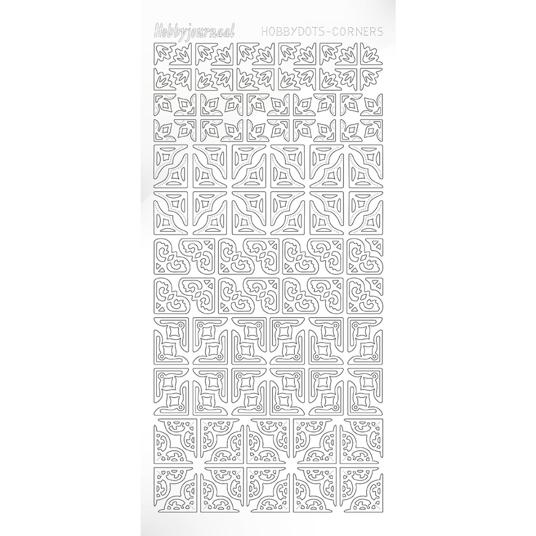 Hobbydots Corners - Adhesive White Hobbydots Corners - Adhesive White