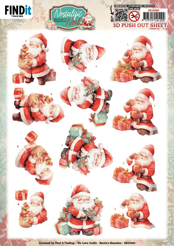 3D Push Out - Berries Beauties -Nostalgic Noel - Nostalgic Presents