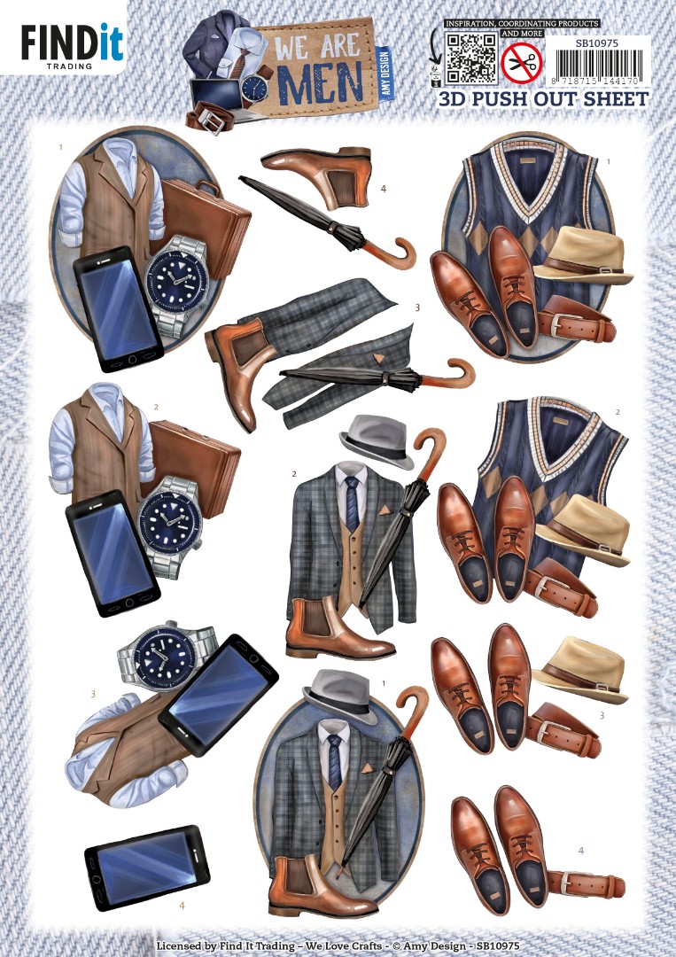 3D Push Out - Amy Design - We Are Men - Clothes