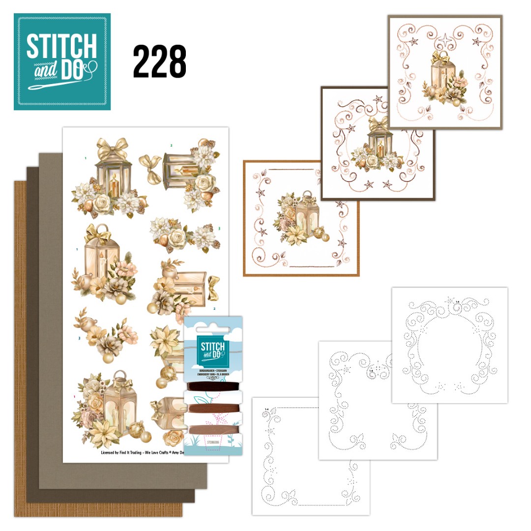 Stitch and Do 228 - Frosted Gold Christmas Stitch and Do 228 - Frosted Gold Christmas