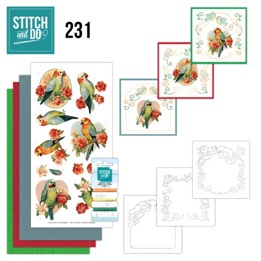 Stitch and Do 231 - Romantic Parakeet Stitch and Do 231 - Romantic Parakeet