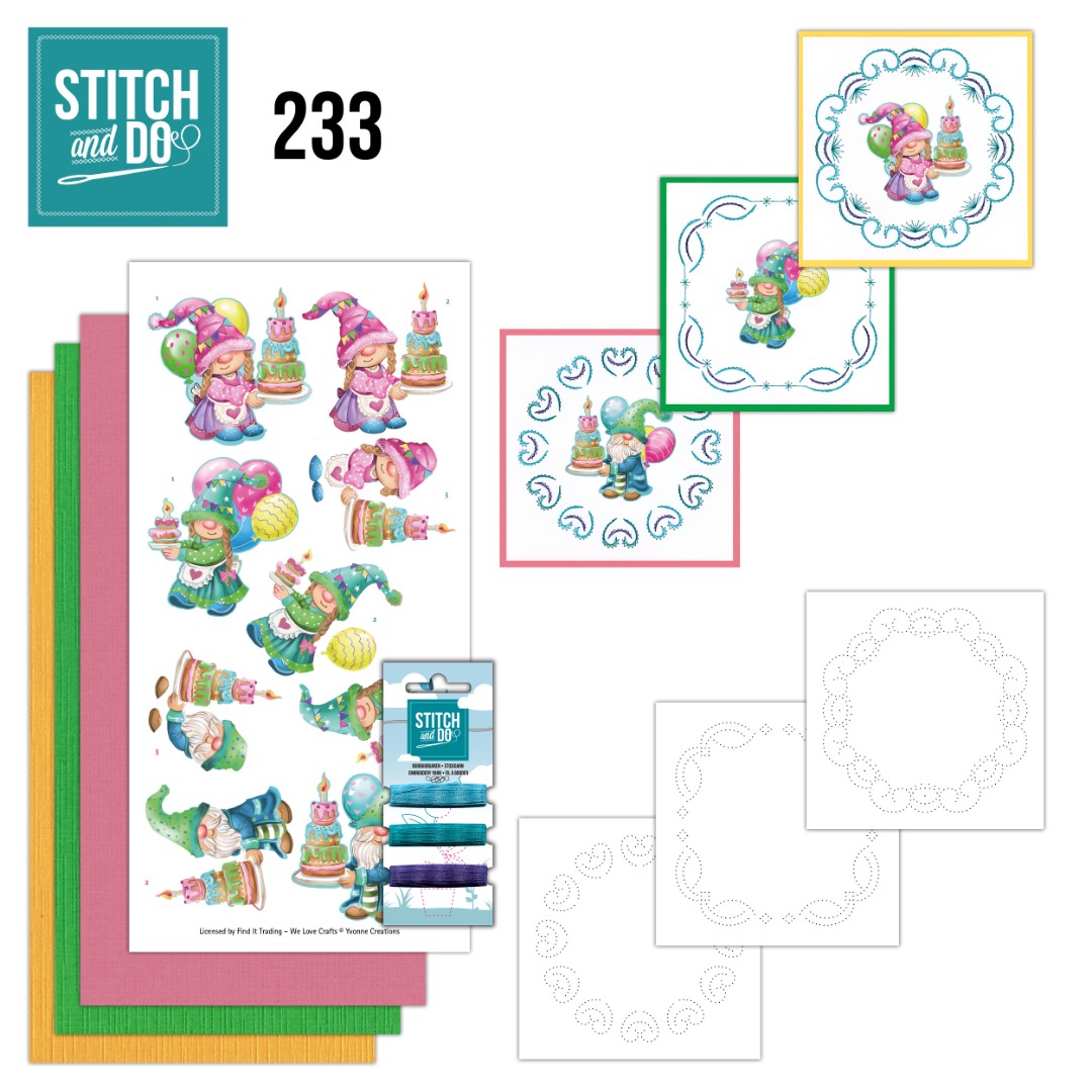 Stitch and Do 233 - Yvonne Creations - Gnome Cake Stitch and Do 233 - Yvonne Creations - Gnome Cake