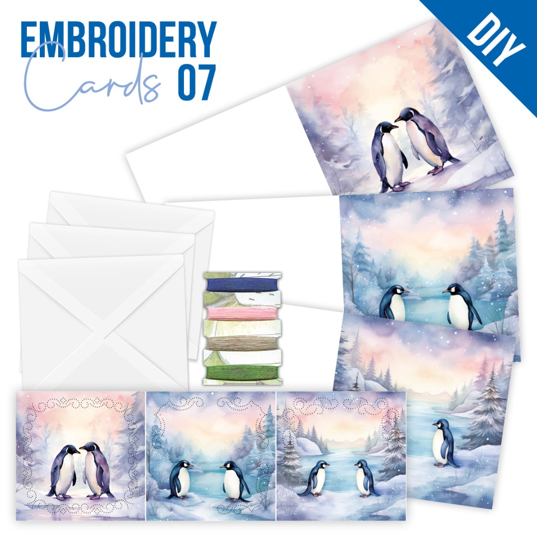 Stitch and Do Cards 7 - Berries Beauties - Penguins Stitch and Do Cards 7 - Berries Beauties - Penguins