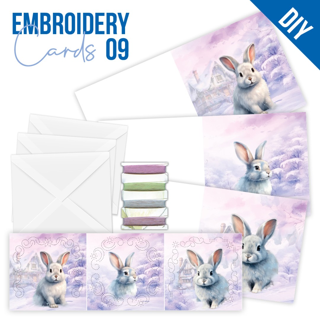 Stitch and Do Cards 9 - Berries Beauties - Rabbits Stitch and Do Cards 9 - Berries Beauties - Rabbits