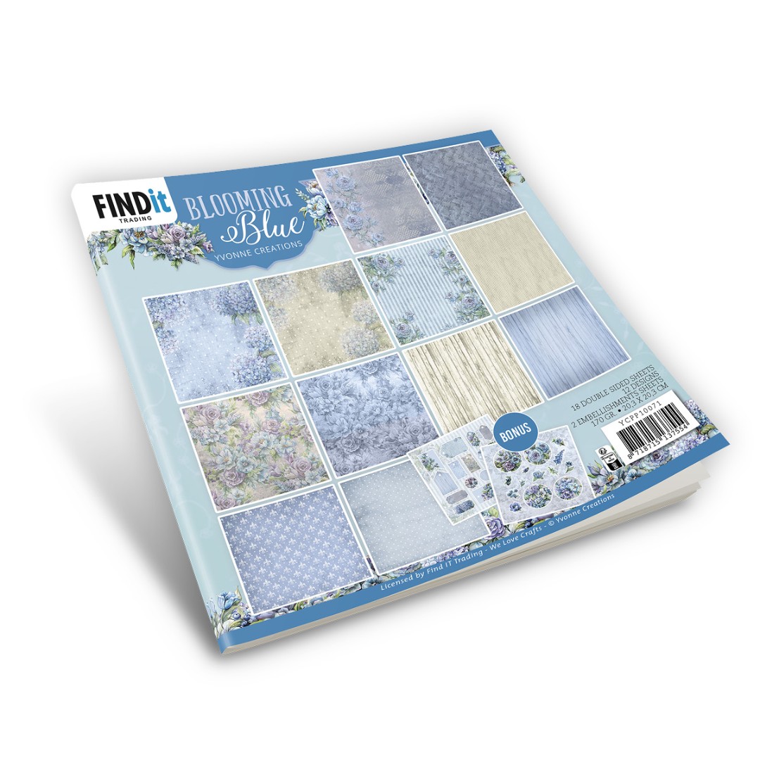Paperpack - Yvonne Creations - Blooming Blue - Design Paperpack - Yvonne Creations - Blooming Blue - Design