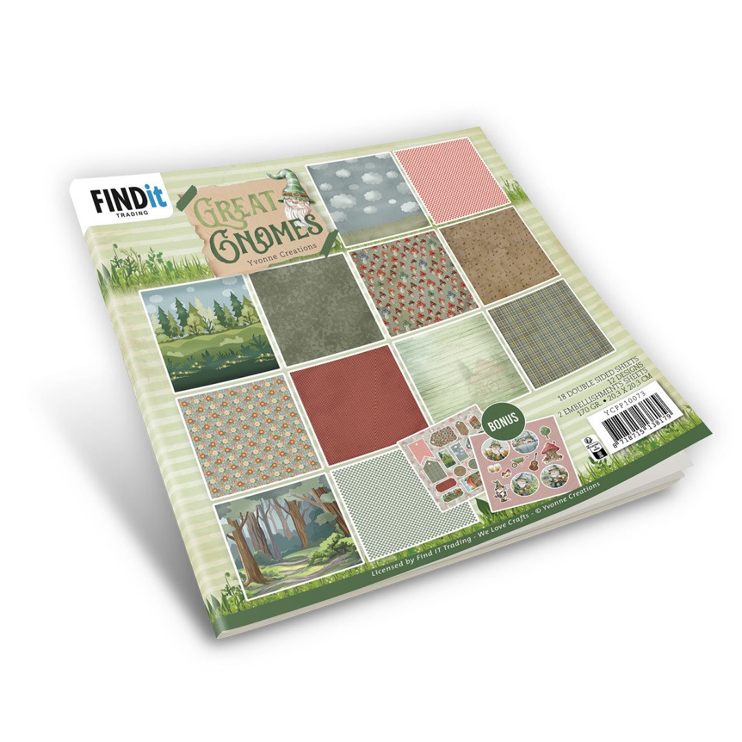 Paperpack - Yvonne Creations - Great Gnomes - Design Paperpack - Yvonne Creations - Great Gnomes - Design