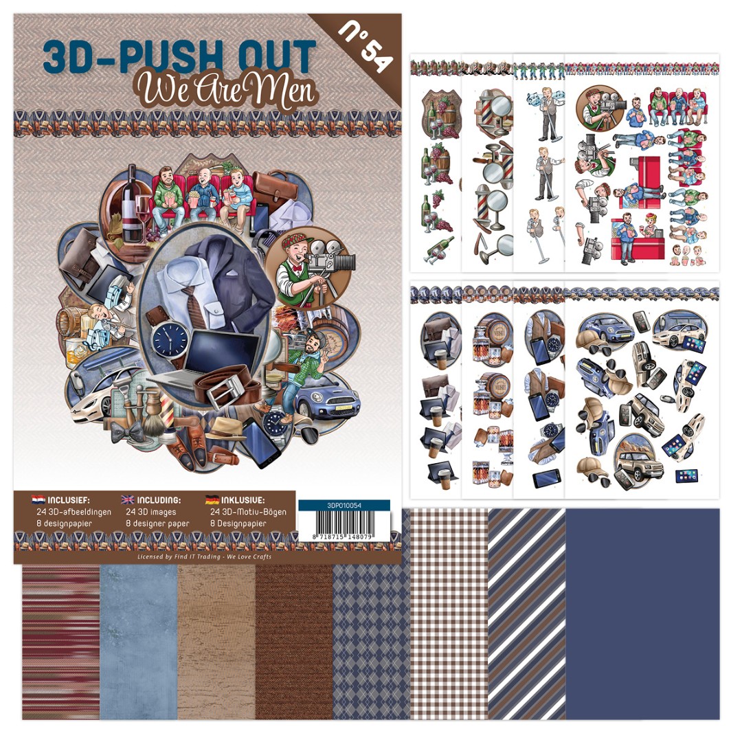 3D Push-Out Book 54 - We are Men 3D Push-Out Book 54 - We are Men