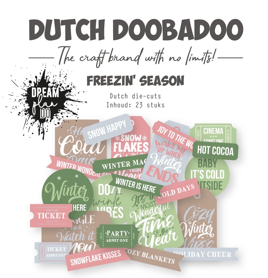 Die-Cuts - DDBD - Freezin season 23 pcs Die-Cuts - DDBD - Freezin season 23 pcs