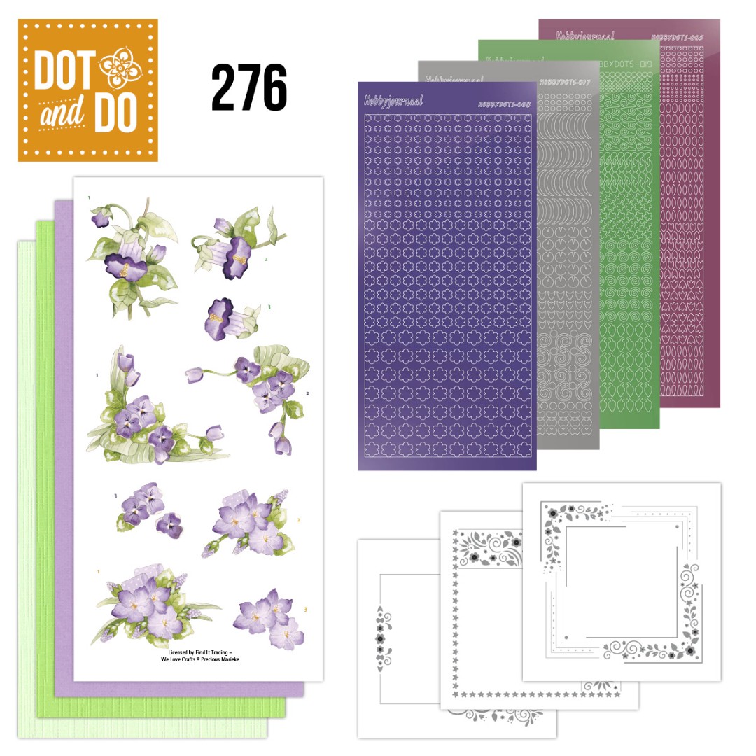 Dot and Do 276 - Precious Marieke - Purple Blossom Dot and Do 276 - Precious Marieke - Purple Blossom