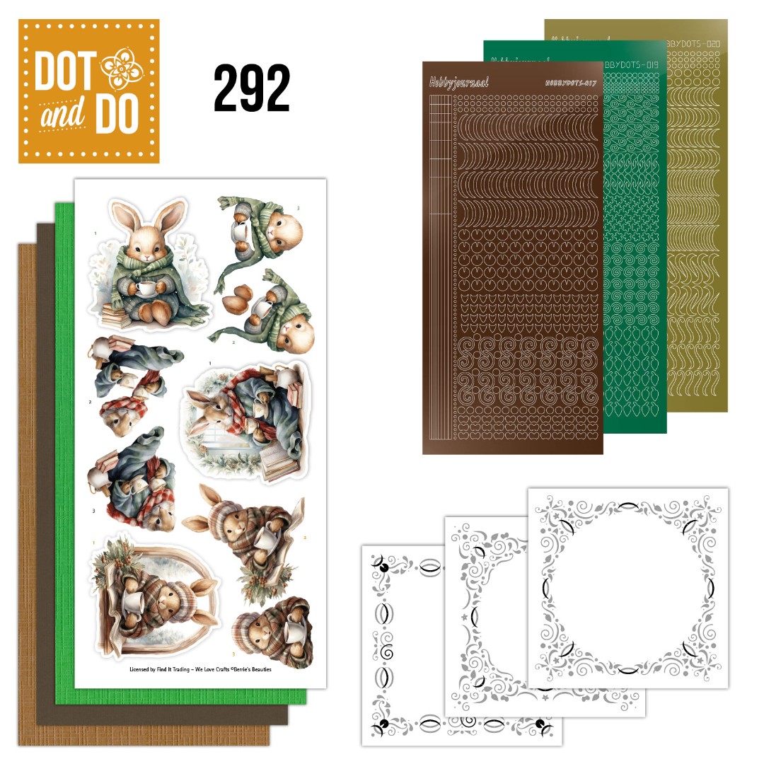 Dot and Do 292 - Berries Beauties - Winter Bunnies