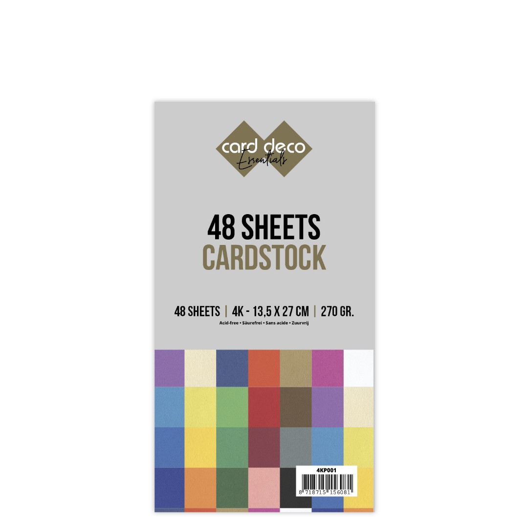 Jumbo glad kartonpakket - Card Deco - 4K - 48 Sheets Jumbo glad kartonpakket - Card Deco - 4K - 48 Sheets