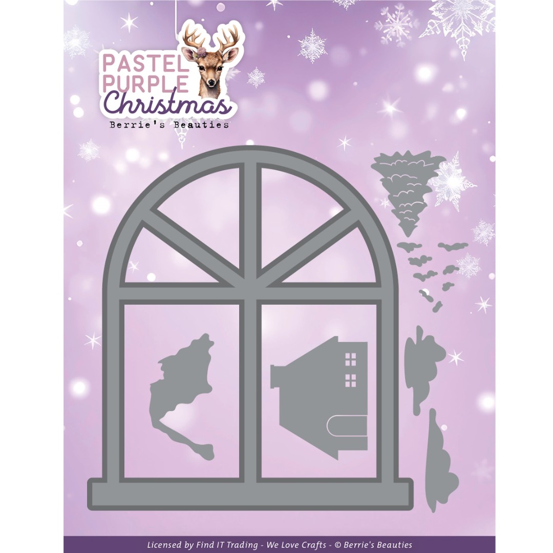 Dies - Berries Beauties - Pastel Purple Christmas - Pastel Window