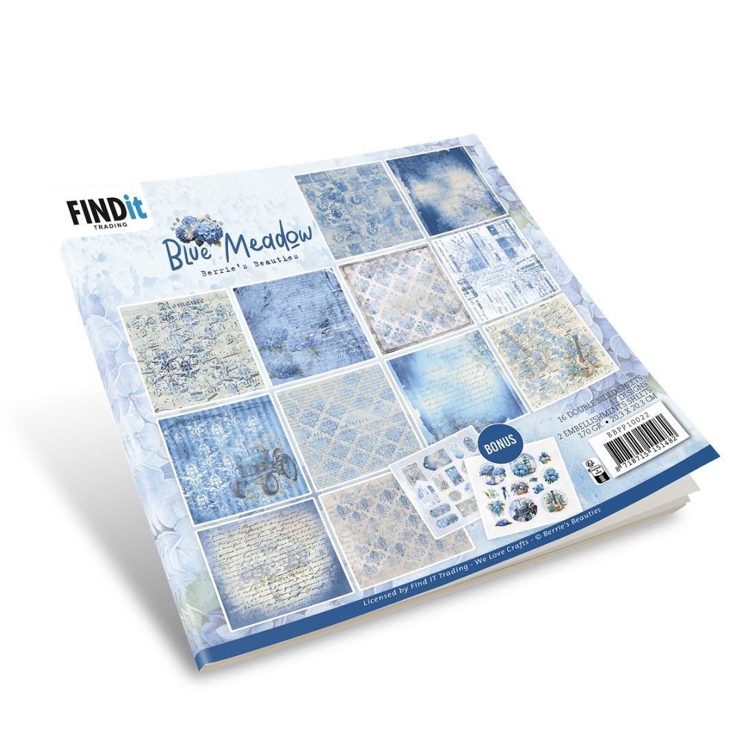 Paperpack - Berries Beauties - Blue Meadow 20 x 20 cm