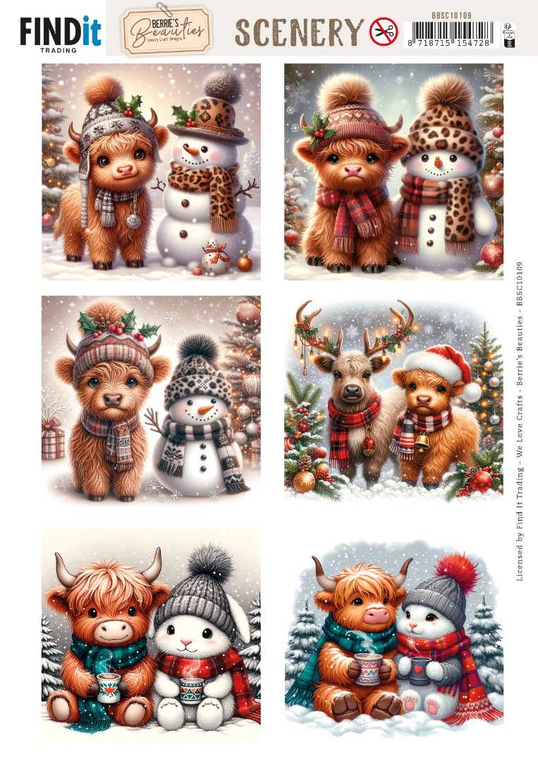 Scenery Push out - Berries Beauties - Highland Holidays - Square Scenery Push out - Berries Beauties - Highland Holidays - Square
