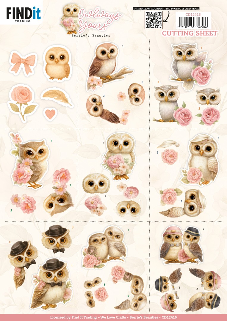 3D Cutting Sheet - Berries Beauties - Owlways Yours - Mini