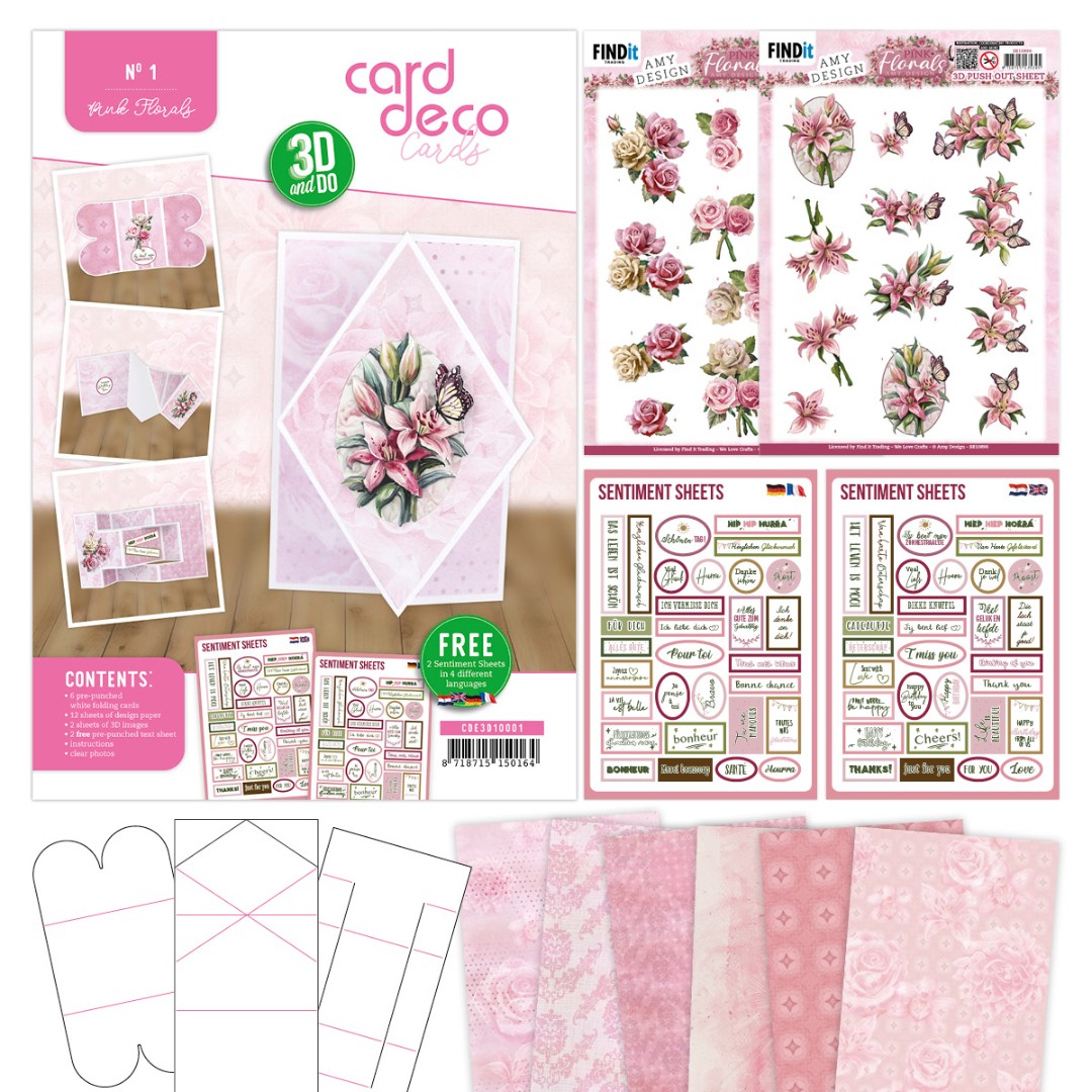 3D and Do - Card Deco Essentials - Pink Florals 3D and Do - Card Deco Essentials - Pink Florals