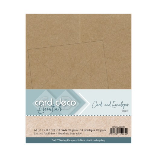 A6 Cards and Envelopes 20PK Kraft A6 Cards and Envelopes 20PK Kraft