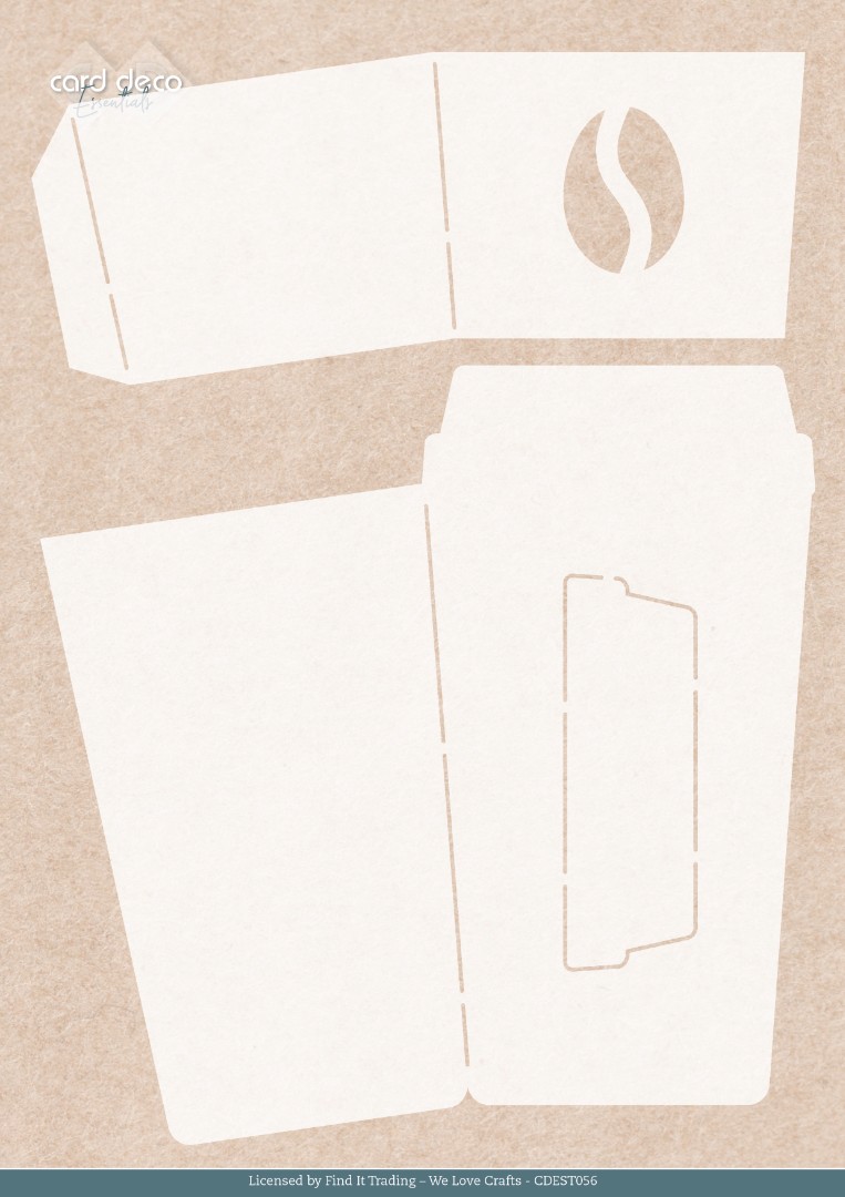 Stencil - Card Deco Essentials - Coffee to Go - A4
