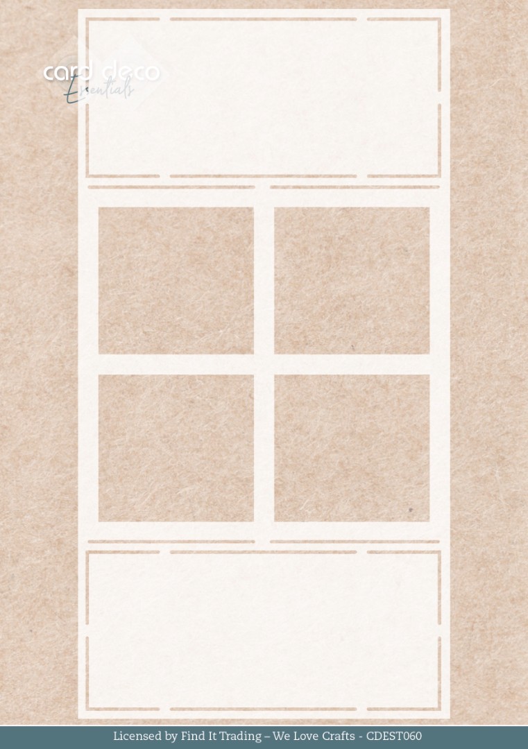 Stencil - Card Deco Essentials - Farm Window - A5 Stencil - Card Deco Essentials - Farm Window - A5