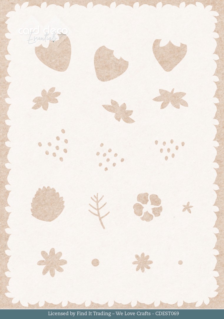 Stencil - Card Deco Essentials - Sweet Strawberries - Sweet Strawberries - A5 Stencil - Card Deco Essentials - Sweet Strawberries - Sweet Strawberries - A5