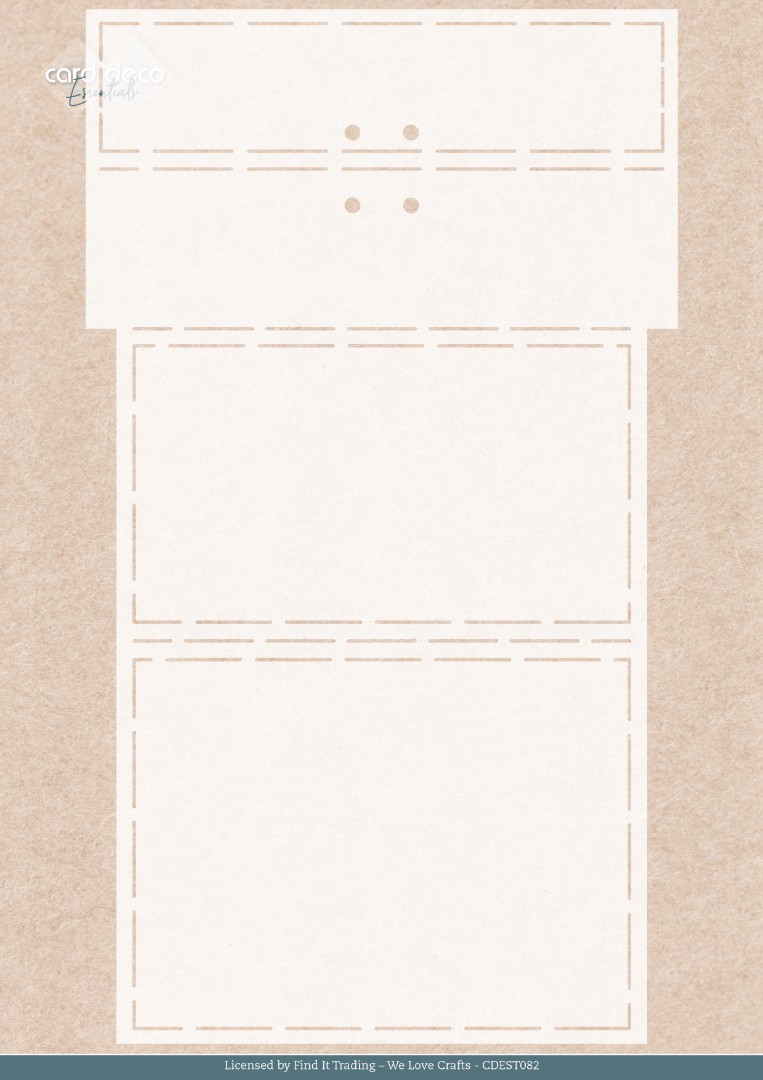 Stencil - Card Deco Essentials - Golden Whisper - Golden Present A4