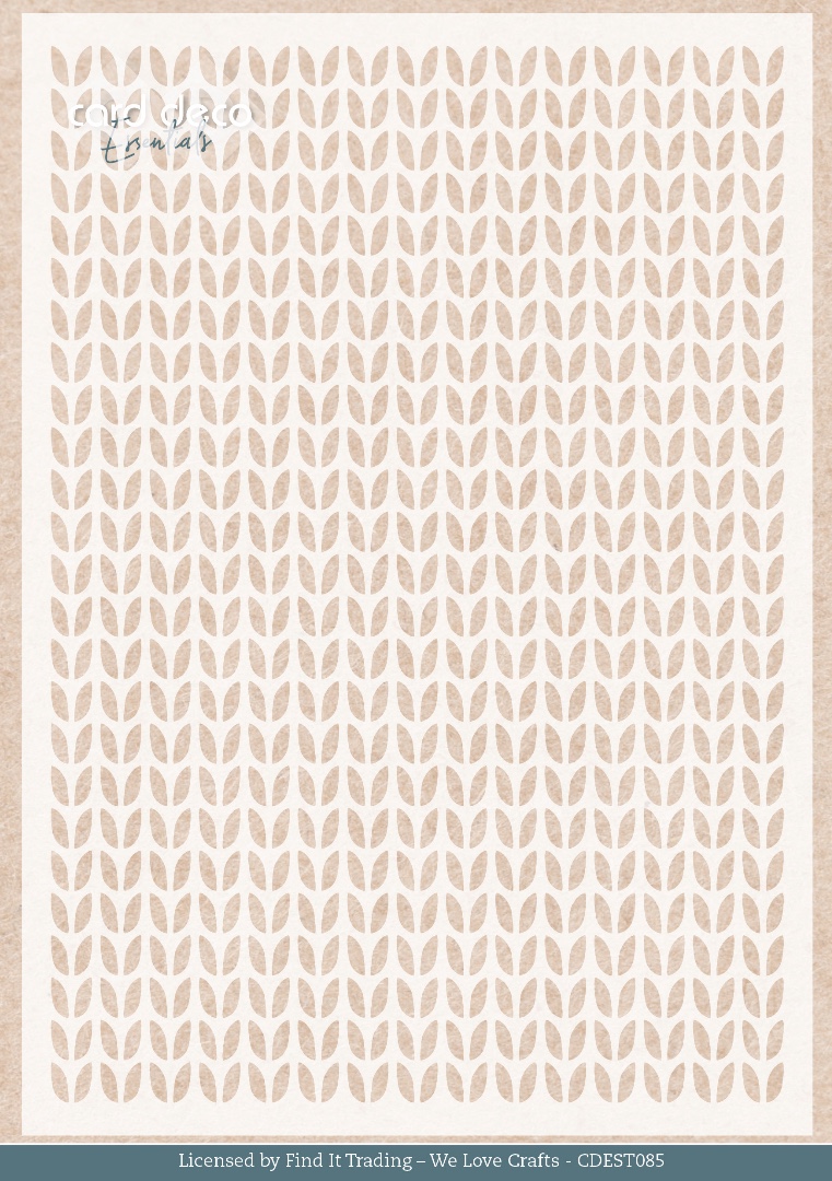 Stencil - Card Deco Essentials - Gnomie Holidays - Gnomie Pattern - A5 Stencil - Card Deco Essentials - Gnomie Holidays - Gnomie Pattern - A5