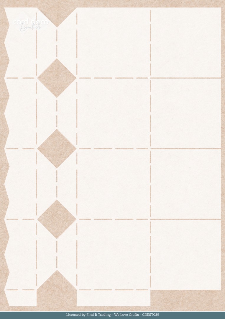 Stencil - Card Deco Essentials - Frosted Florals - Frosted Toffee Box - A4 Stencil - Card Deco Essentials - Frosted Florals - Frosted Toffee Box - A4