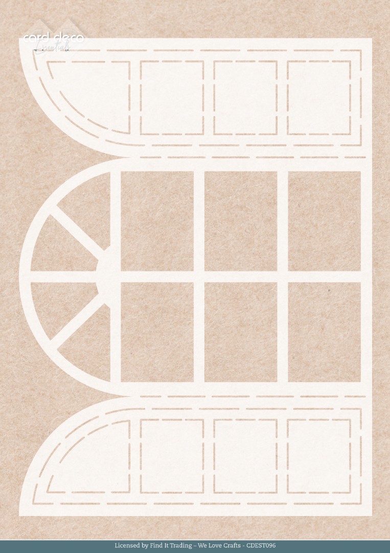 Stencil - Card Deco Essentials - Winter Bunnies - Winter Window Stencil - Card Deco Essentials - Winter Bunnies - Winter Window