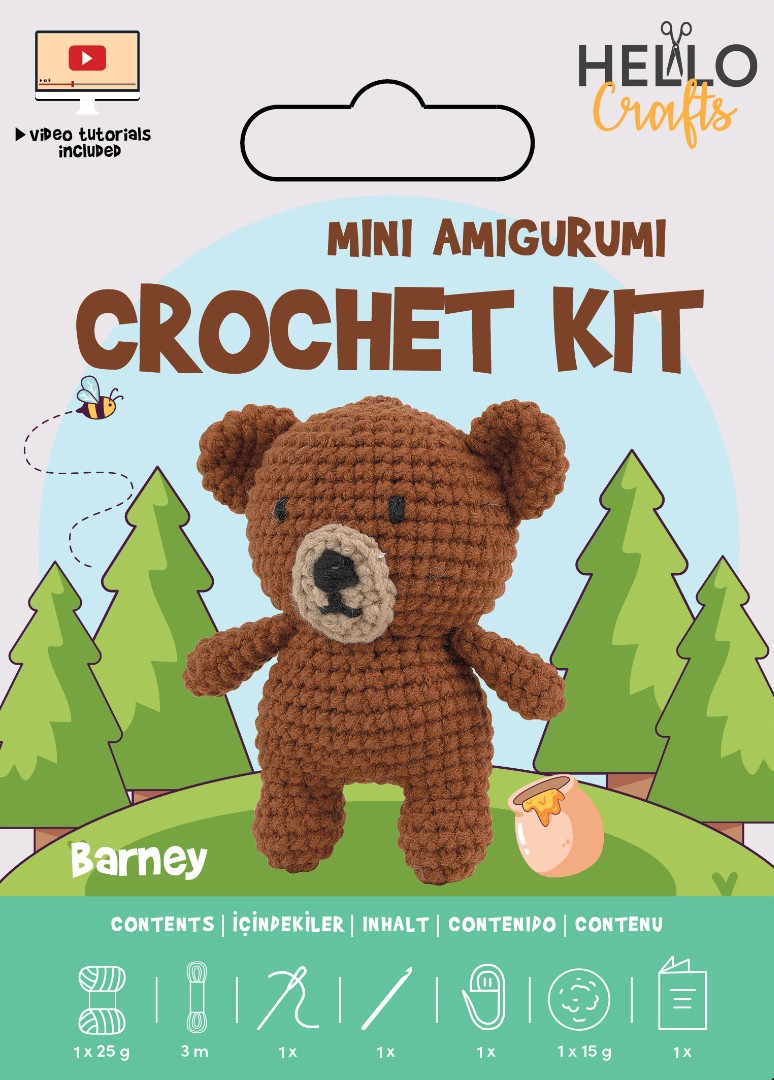 Knitty Critters - Easy Amigurumi Kit - Barney Knitty Critters - Easy Amigurumi Kit - Barney