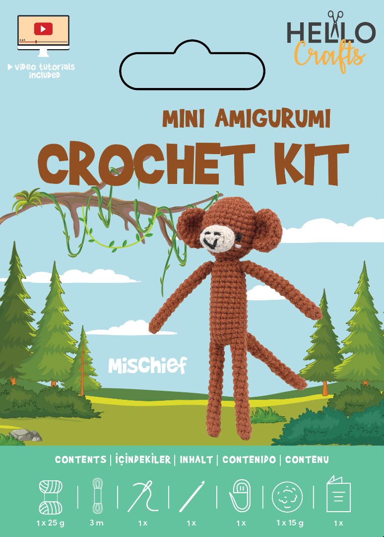 Knitty Critters - Easy Amigurumi Kit - Mischief Knitty Critters - Easy Amigurumi Kit - Mischief