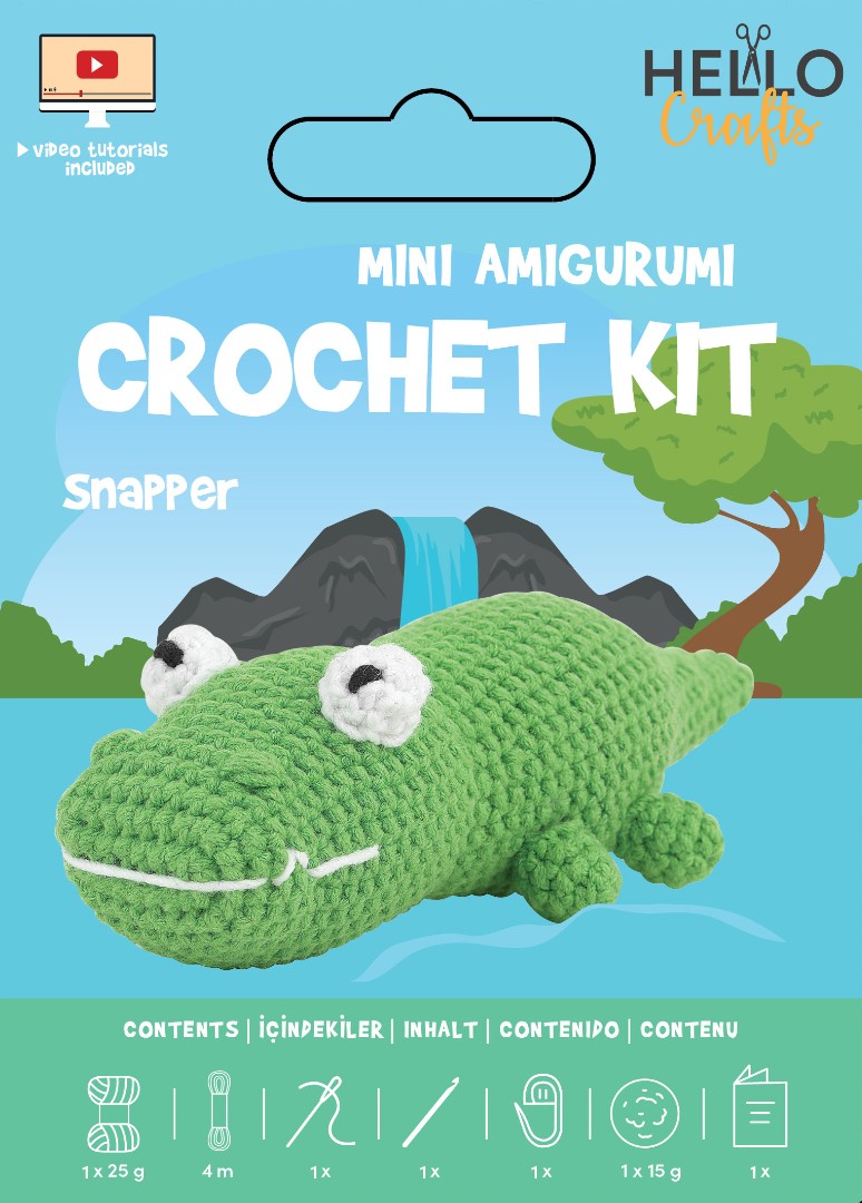 Knitty Critters - Easy Amigurumi Kit - Snapper Knitty Critters - Easy Amigurumi Kit - Snapper